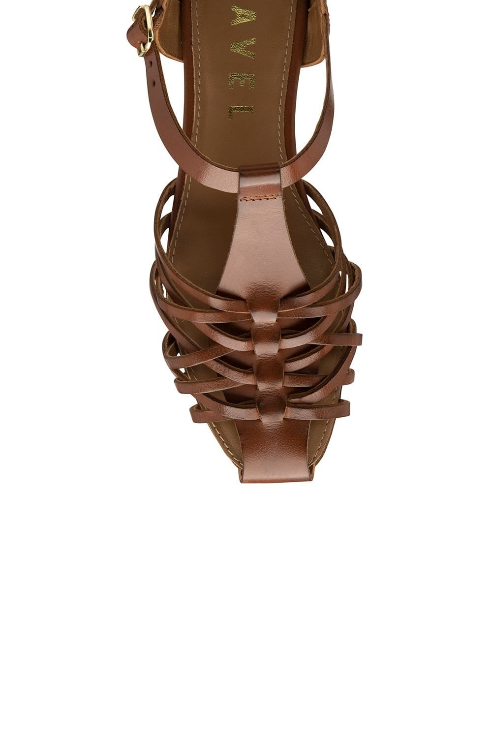 Ravel Ravel Women's 'Etter' Leather Flat Sandals in Tan - 4
