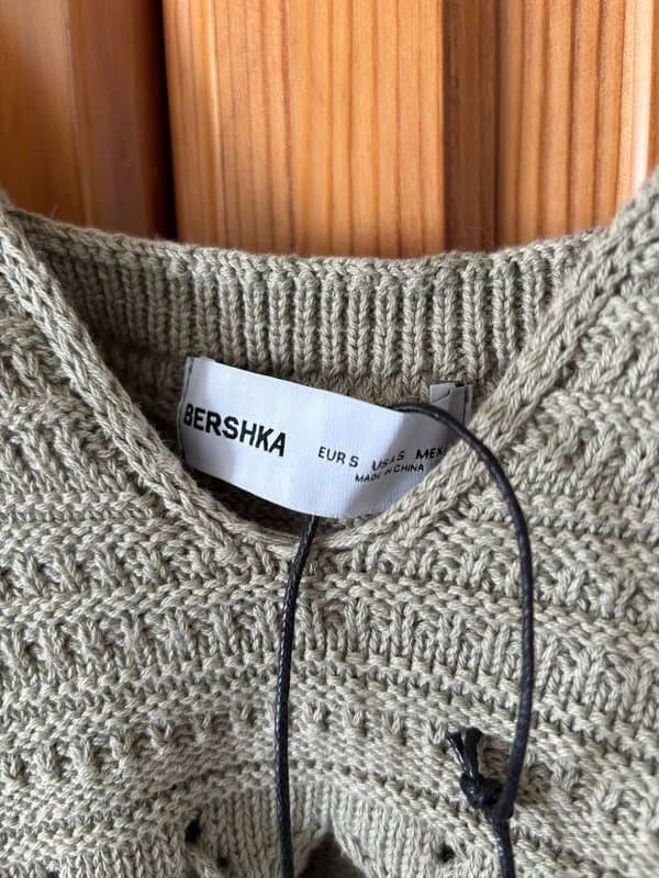 Bershka Bershka Knitted Crop Top💚