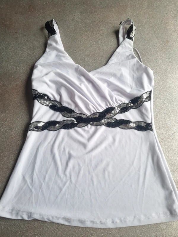 Koucla Koucla vintage White Lace Detail Top – Size 10