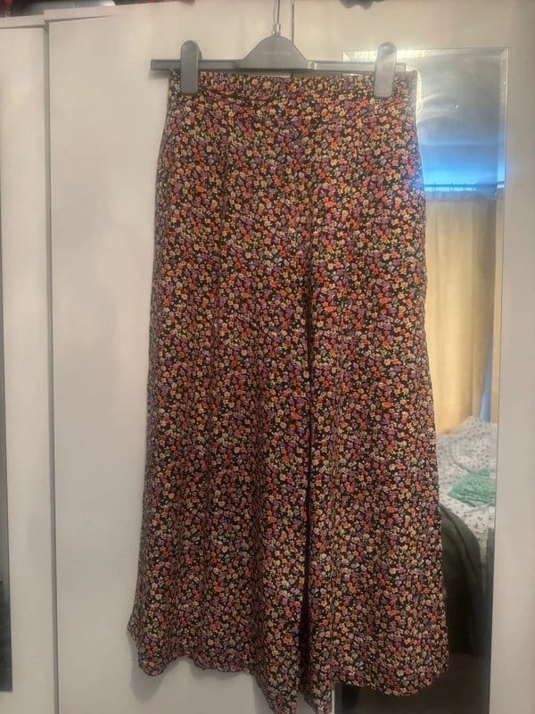 New Look Multi-Floral Wide Leg Trousers