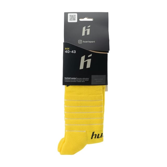Huari Huari Men's Lony Football Socks in Yellow - 3