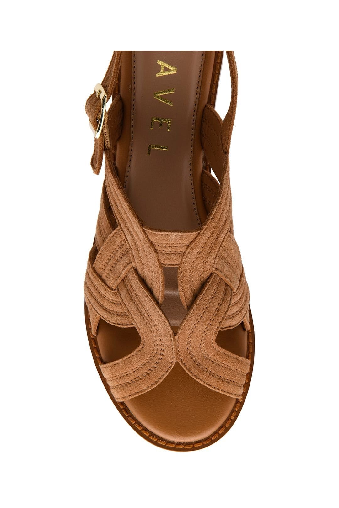 Ravel Ravel Women's 'Waren' Leather Ankle-Strap Sandals in Tan - 4