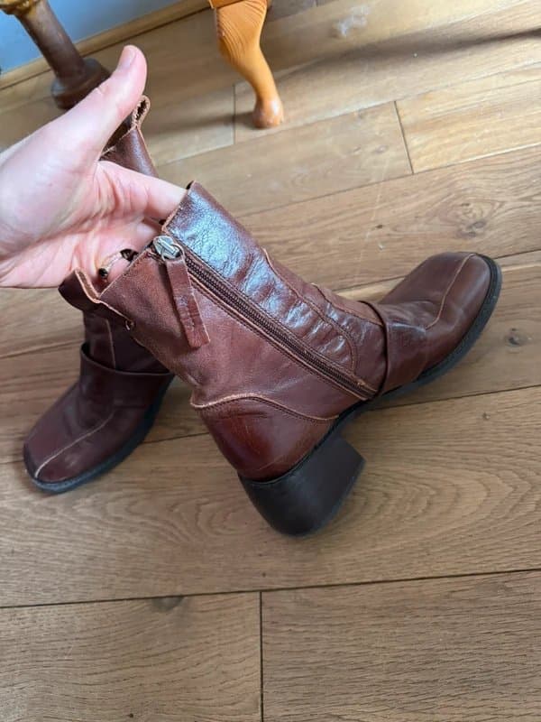 ASOS Vintage leather square toe boots