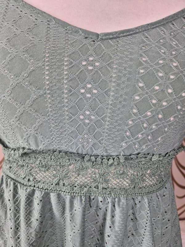 Shein Shein sage green lace detail cami top size 18-20