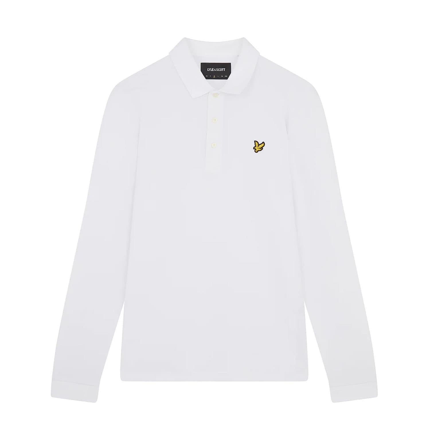 Lyle & Scott Lyle & Scott Men's Long-Sleeved Polo Shirt in White