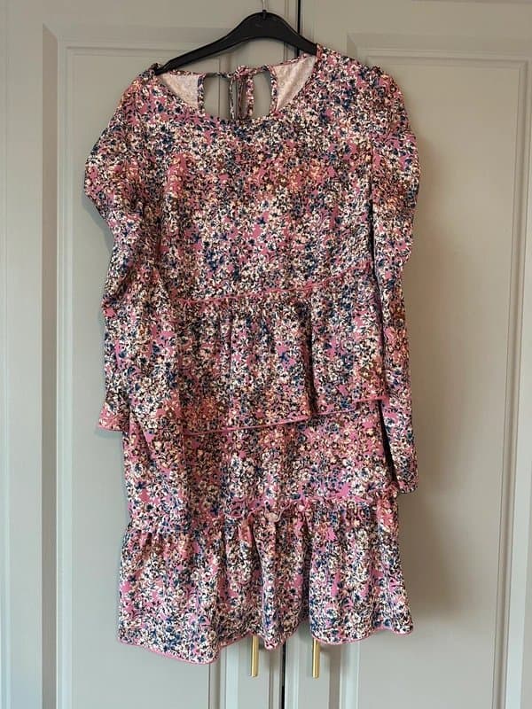 Never Fully Dressed Pink floral never fully dressed long sleeve dress