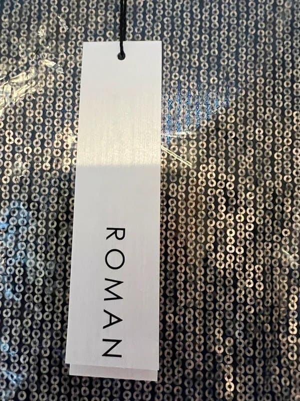 ROMAN Metallic sequin dress