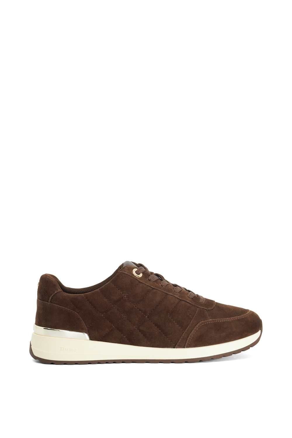 Dune London Dune London Women's 'Evelie' Suede Trainers in Brown
