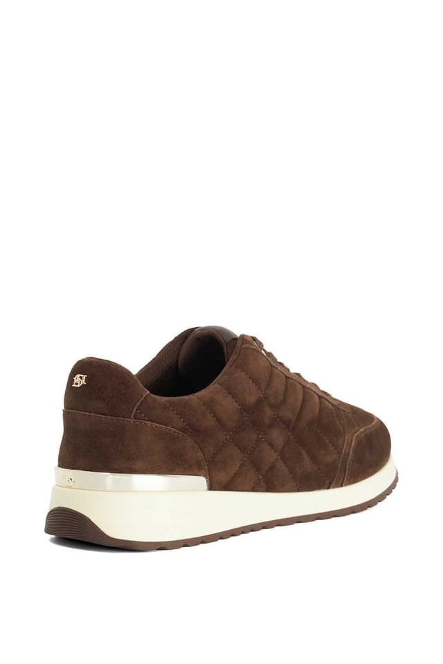 Dune London Dune London Women's 'Evelie' Suede Trainers in Brown - 3