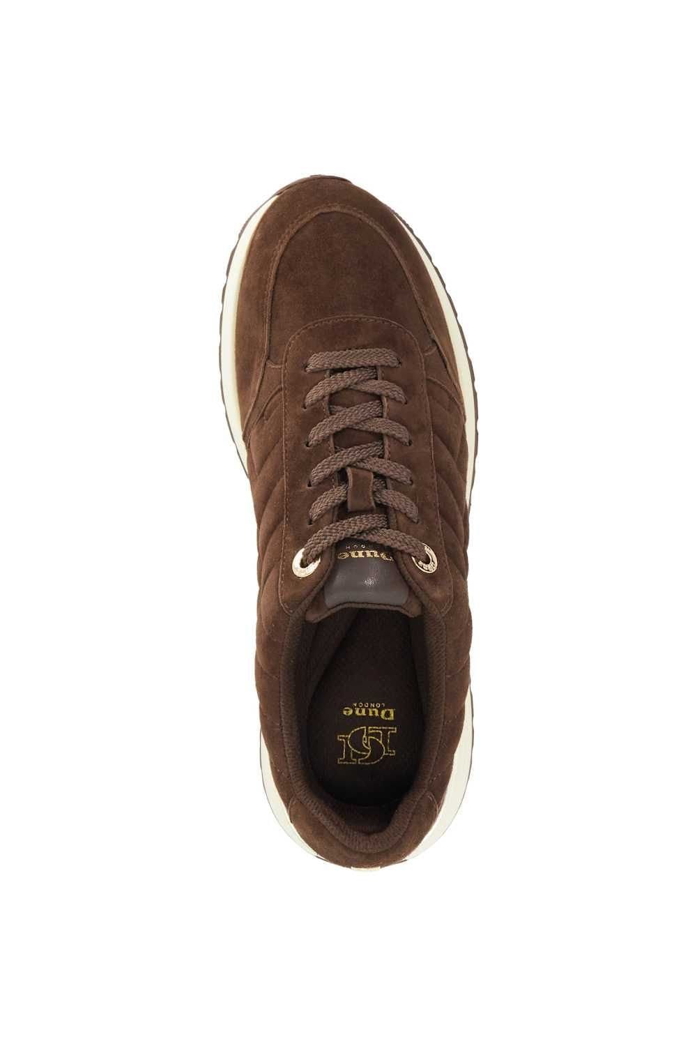 Dune London Dune London Women's 'Evelie' Suede Trainers in Brown - 4