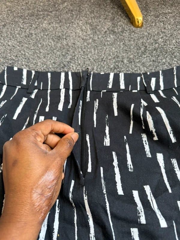 Target Monochrome Abstract Print Pencil Skirt-Uk 6