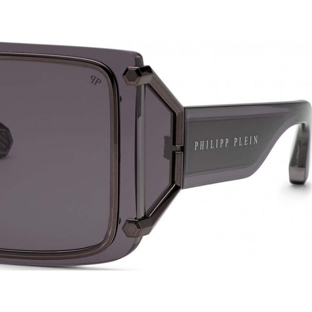 Philipp Plein Philipp Plein Men's SPP096M990I86 Square/Rectangle Sunglasses in Grey - 2