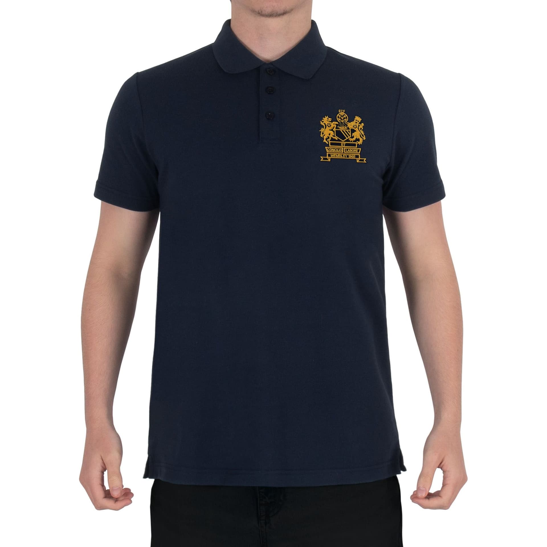 fan originals fan originals Men's Adults United 1968 European Colours Polo Shirt in Navy