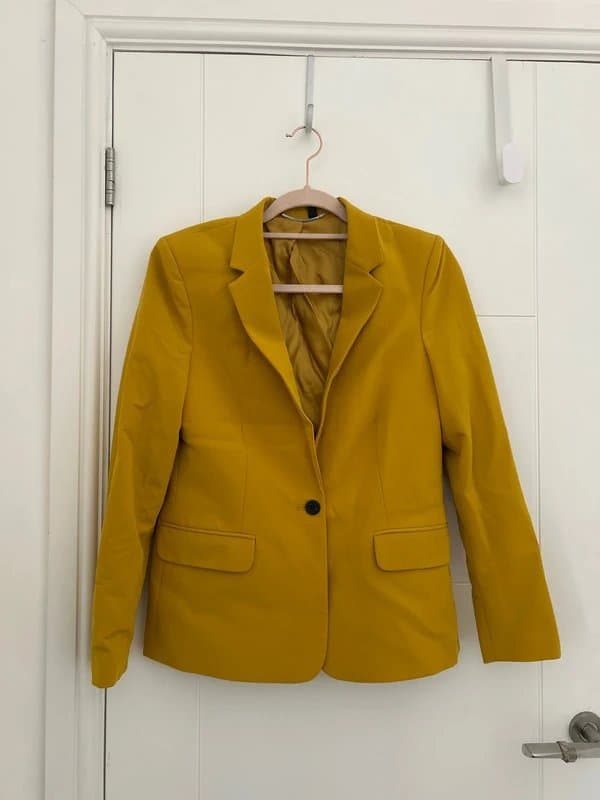 Topshop topshop yellow blazer
