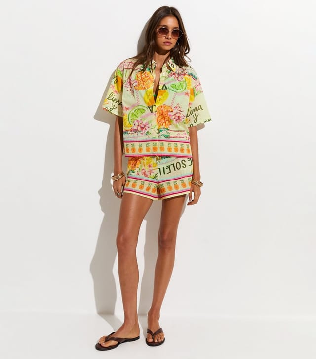 New Look Women's Multicoloured Fruit Print Shirt New Look - 2