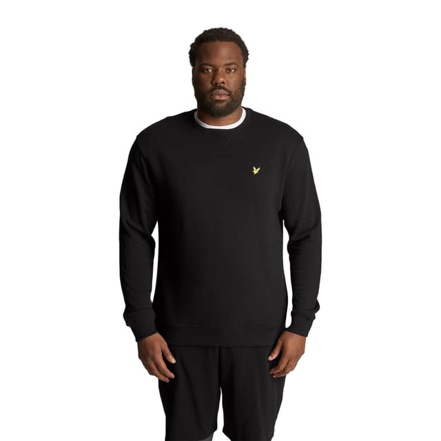 Lyle & Scott Lyle & Scott Men's Crew Neck Plus Sweatshirt in Black - 3