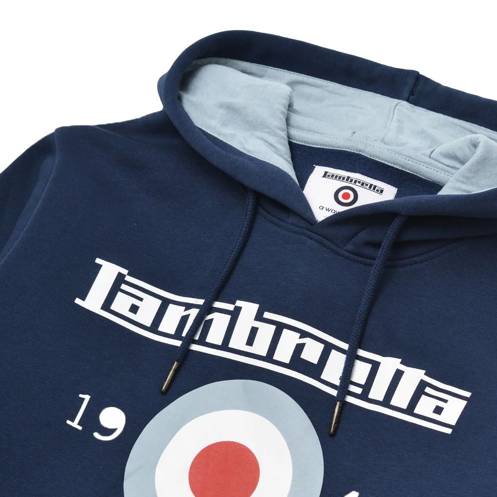 Lambretta Lambretta Men's AW24 Target Hoodie in Navy - 3
