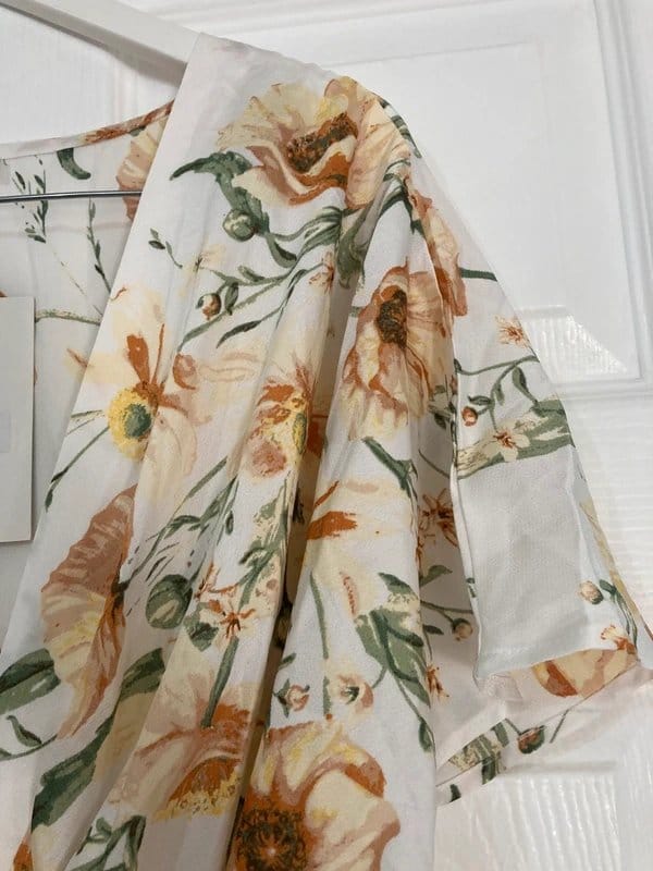 Missy Empire White and Yellow Floral Kimono - One Size