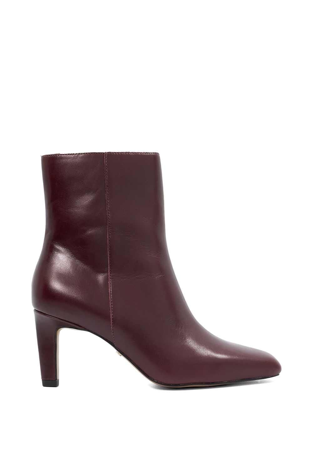 Dune London Dune London Red Leather Ankle Boots