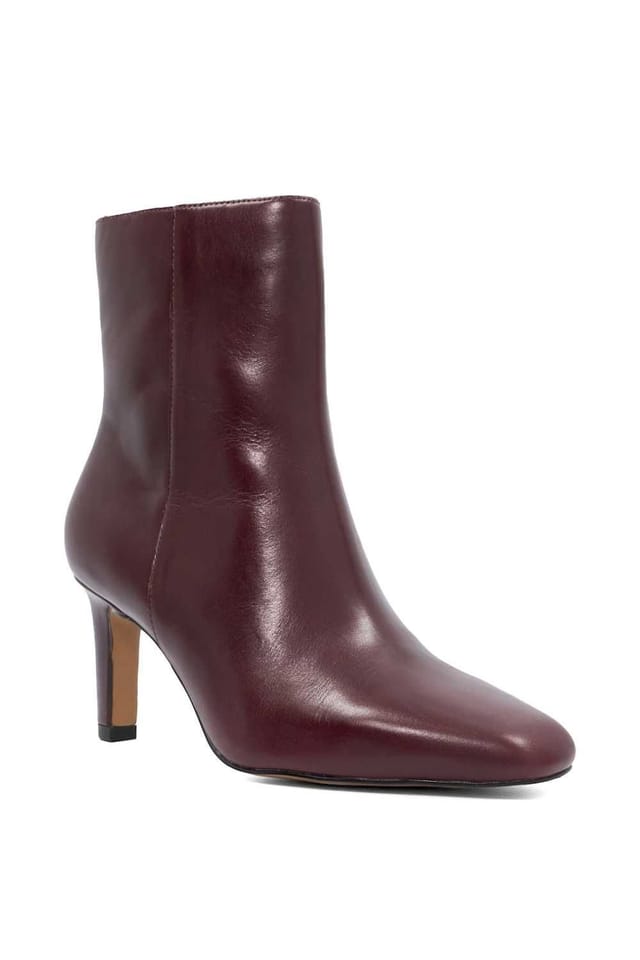 Dune London Dune London Women's Wide Fit 'Ovation' Leather Ankle Boots in Red - 2