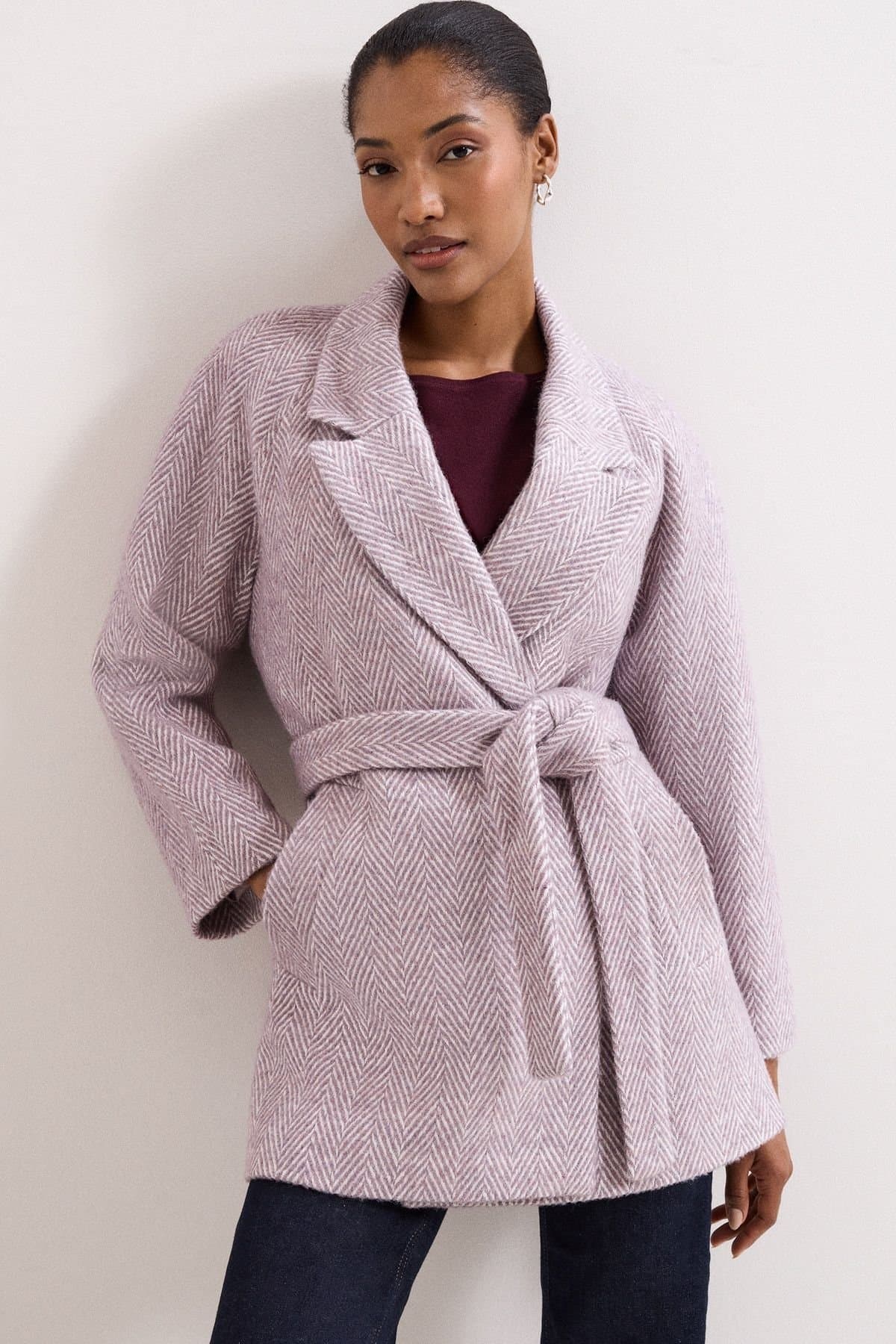 Phase Eight Phase Eight Women's Niamh Wrap Coat in Lilac