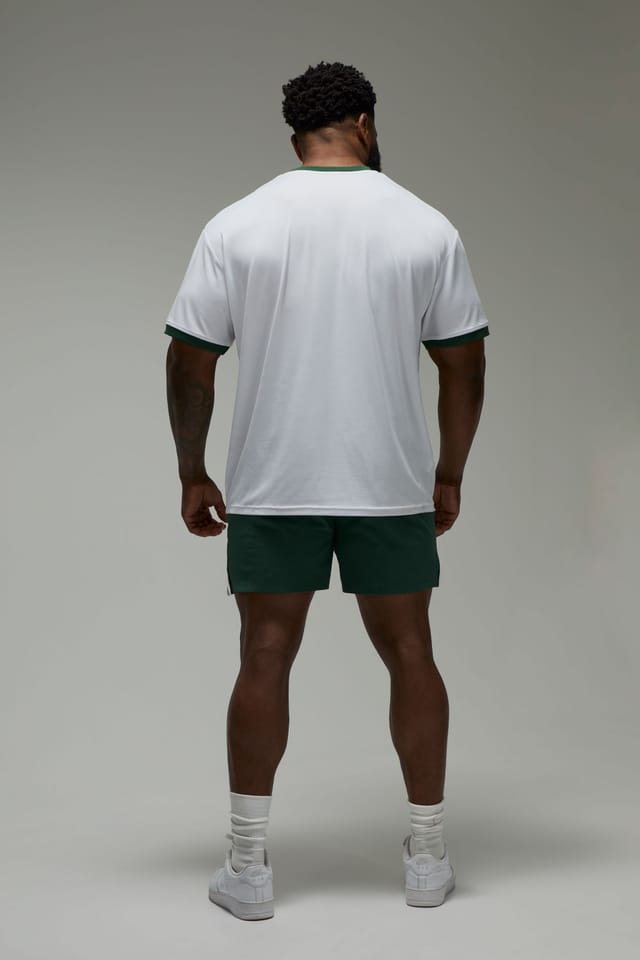 Training Dept. Training Dept. Men's Training Dept Contrast Trim Oversized T-shirt in White - 2