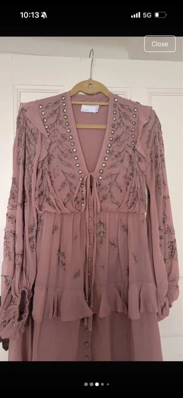 ASOS ASOS embellished midi pink dress