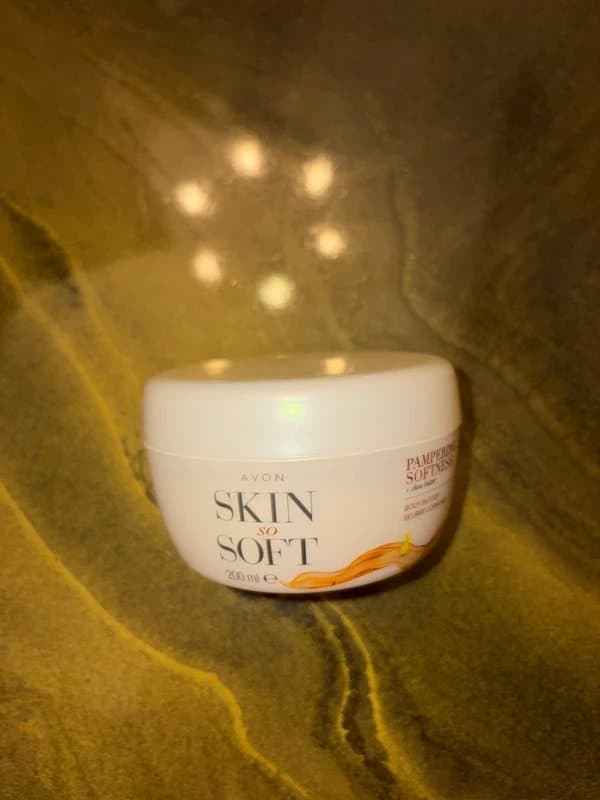 AVON NEW discontinued RARE 200ml Avon skin so soft Shea body butter moisturiser tub