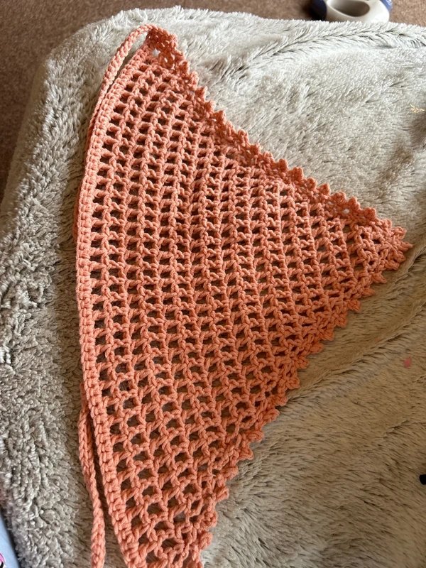 handmade crochet Handmade crochet Bandana head scarf boho festival - 1