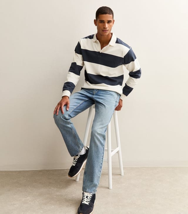 New Look Men's Light Blue Straight Leg Jeans New Look - 2