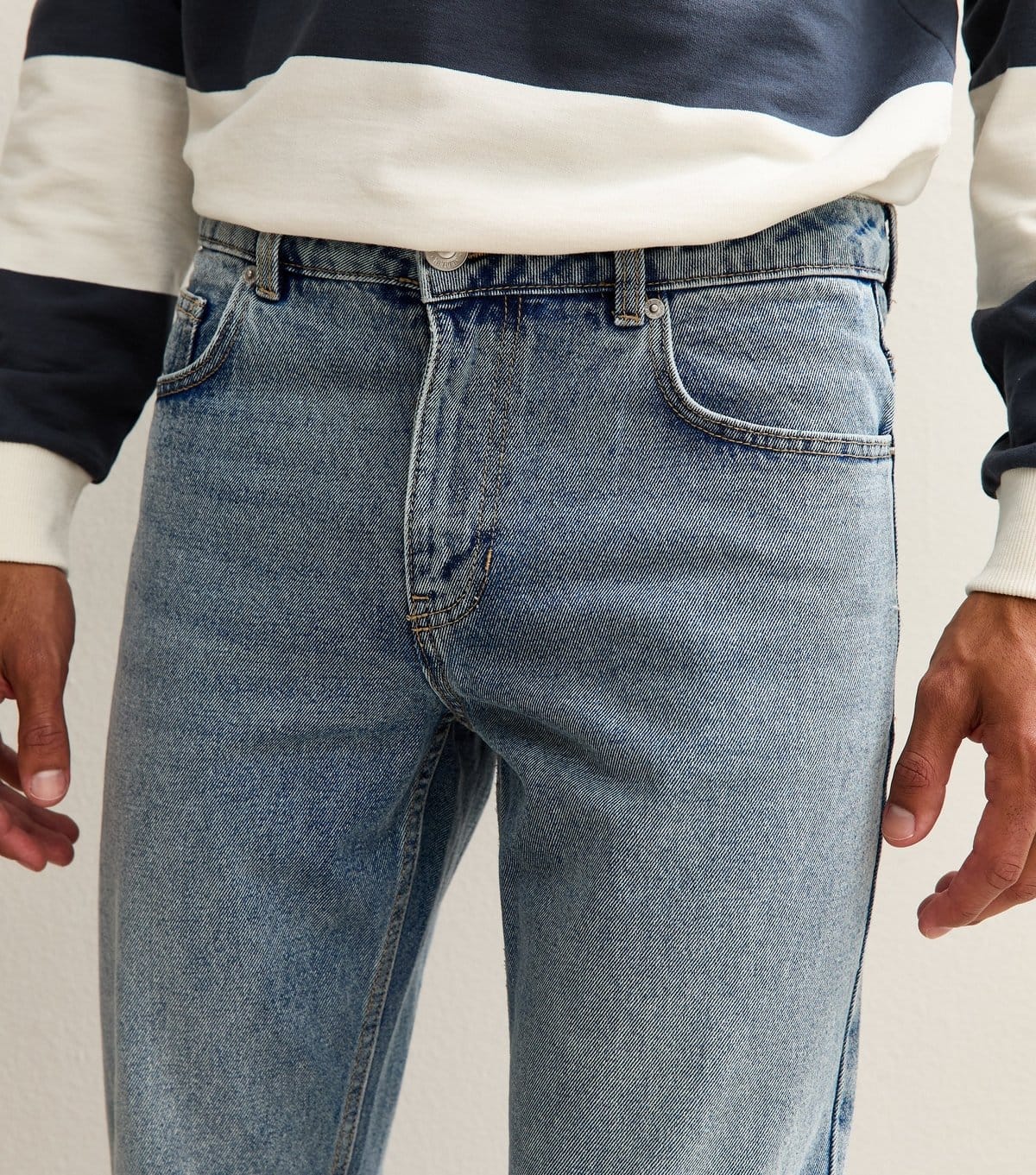 New Look Men's Light Blue Straight Leg Jeans New Look - 4
