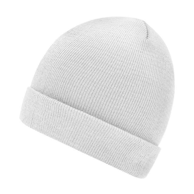 Myrtle Beach Myrtle Beach Men's Knitted Beanie in White - 2