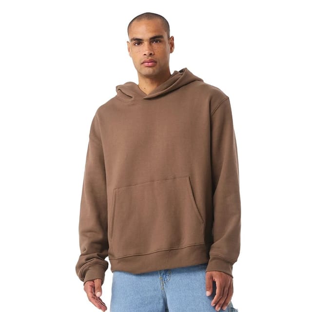 Canvas Canvas Men's Heavyweight Hoodie in Brown - 3