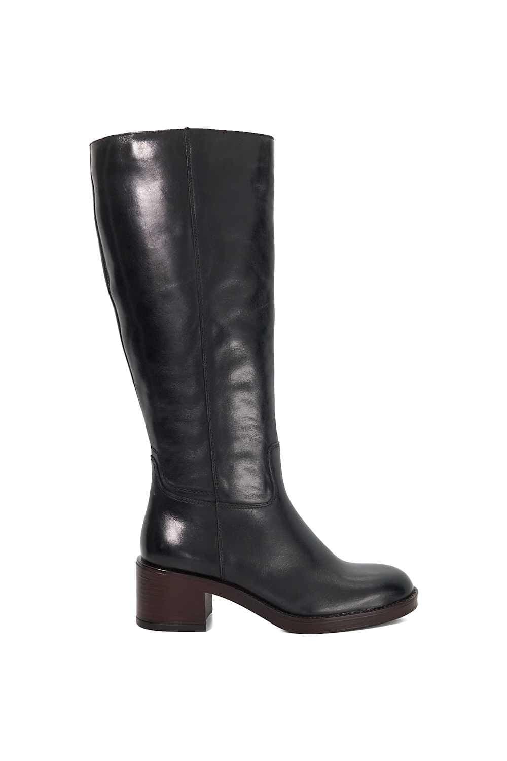Dune London Dune London Women's 'Tammies' Leather Knee High Boots in Black