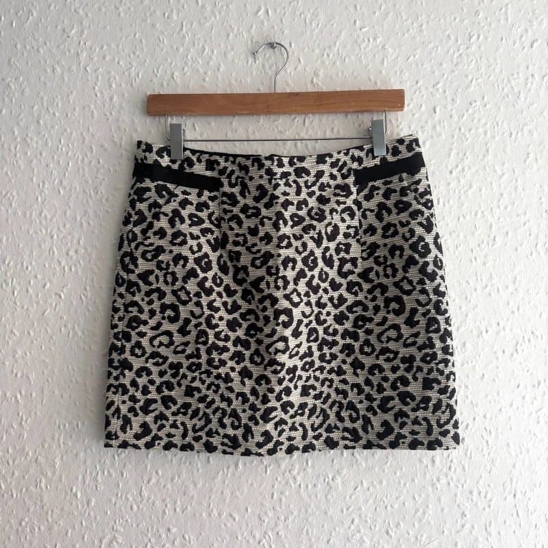 Comptoir des Cotonniers Women’s Comptoir Des Cotonniers Leopard Print Mini Skirt UK 10