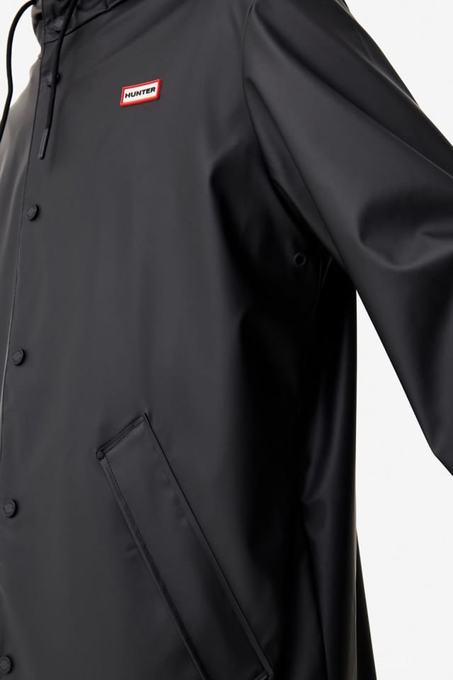 Hunter Hunter Women's Jo Pu Rain Coat Black in Merlot - 2
