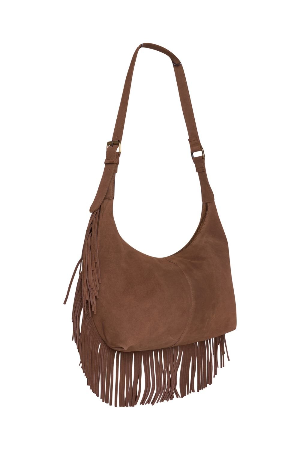 Barneys Originals Barneys Originals Women's Real Suede Fringe Bag In Mocha in Brown - 4