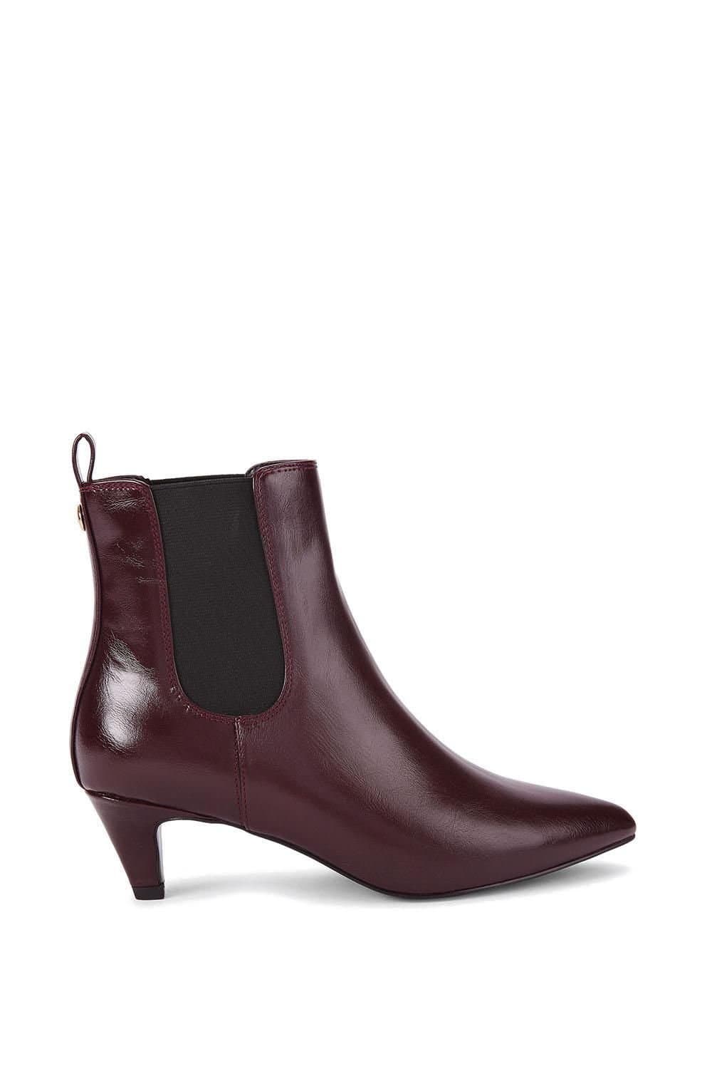 Carvela Carvela Wine Leather Ankle Boots
