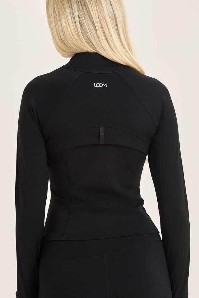 Loom Archives Loom Archives Women's Day Flow Zip Up Jacket in Black - 2
