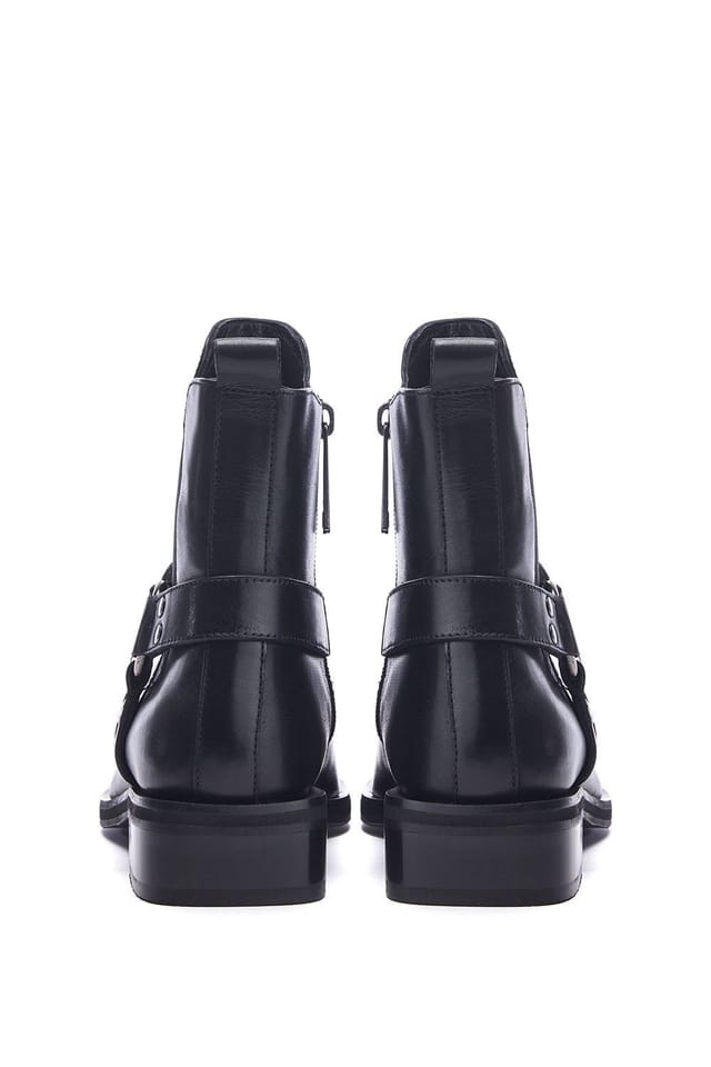 Moda in Pelle Moda In Pelle Women's 'Palanne' Leather Ankle Boots in Black - 3