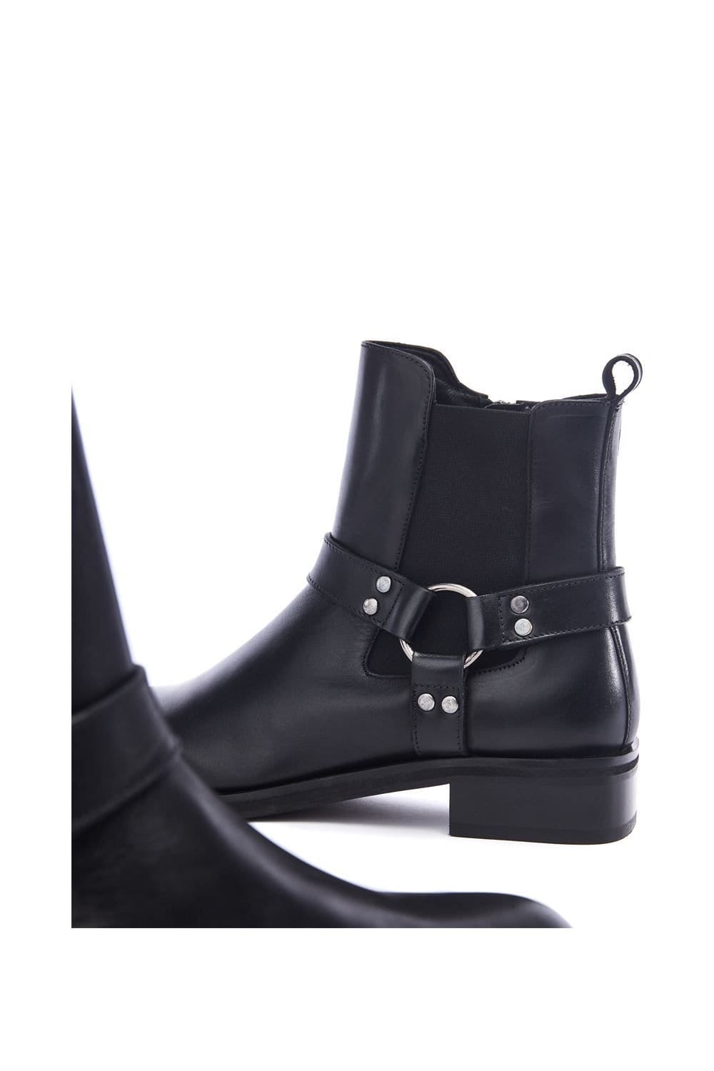 Moda in Pelle Moda In Pelle Women's 'Palanne' Leather Ankle Boots in Black - 4