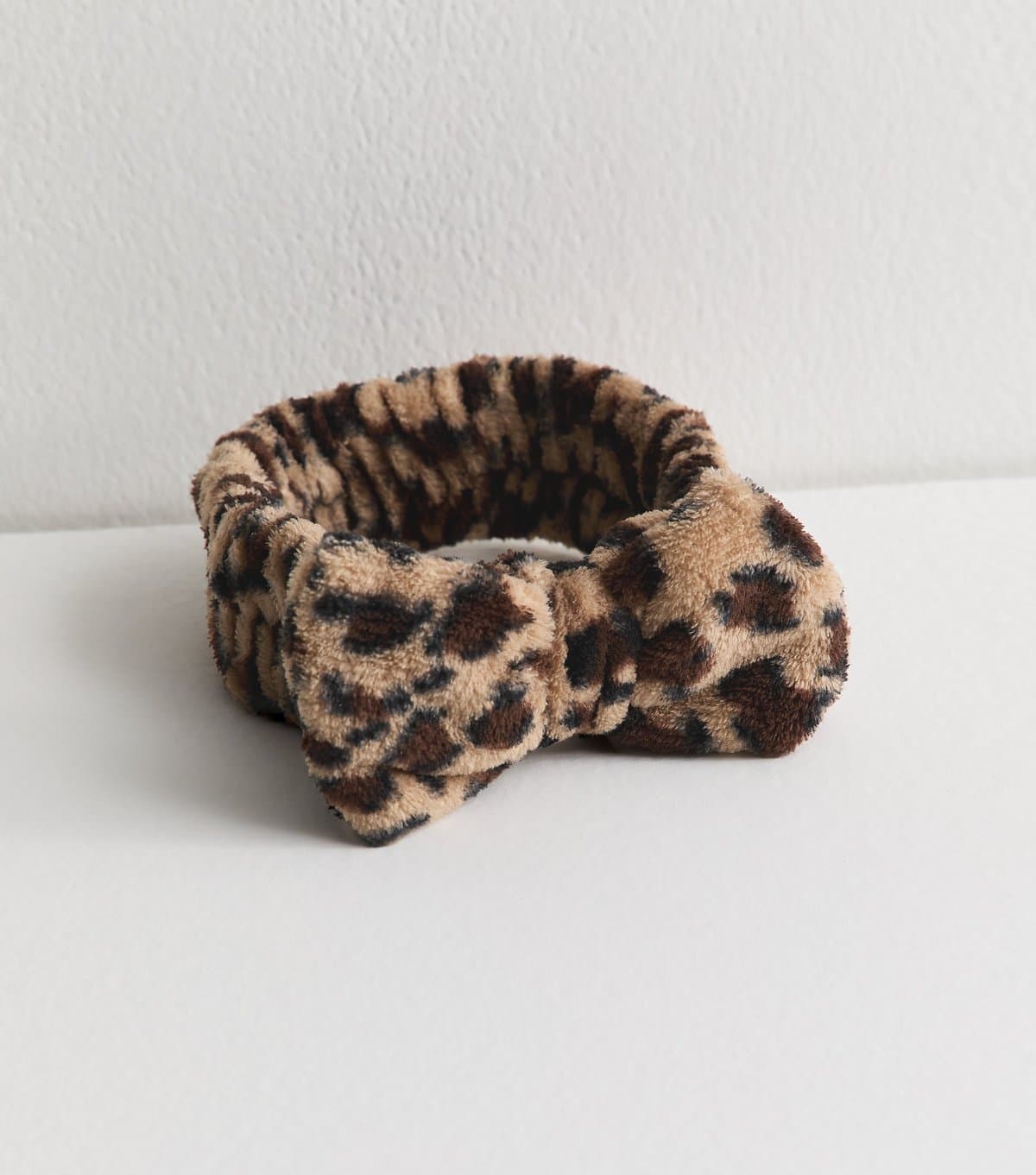 New Look Brown Leopard Print Bow Applique Headband New Look