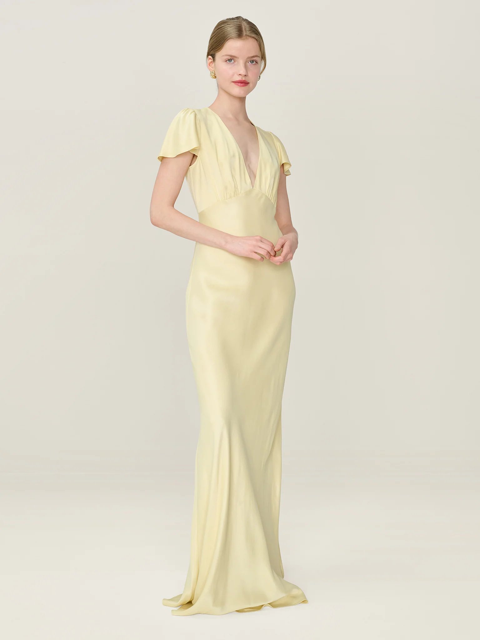 OMNES Fai Dress in Double Cream - 2