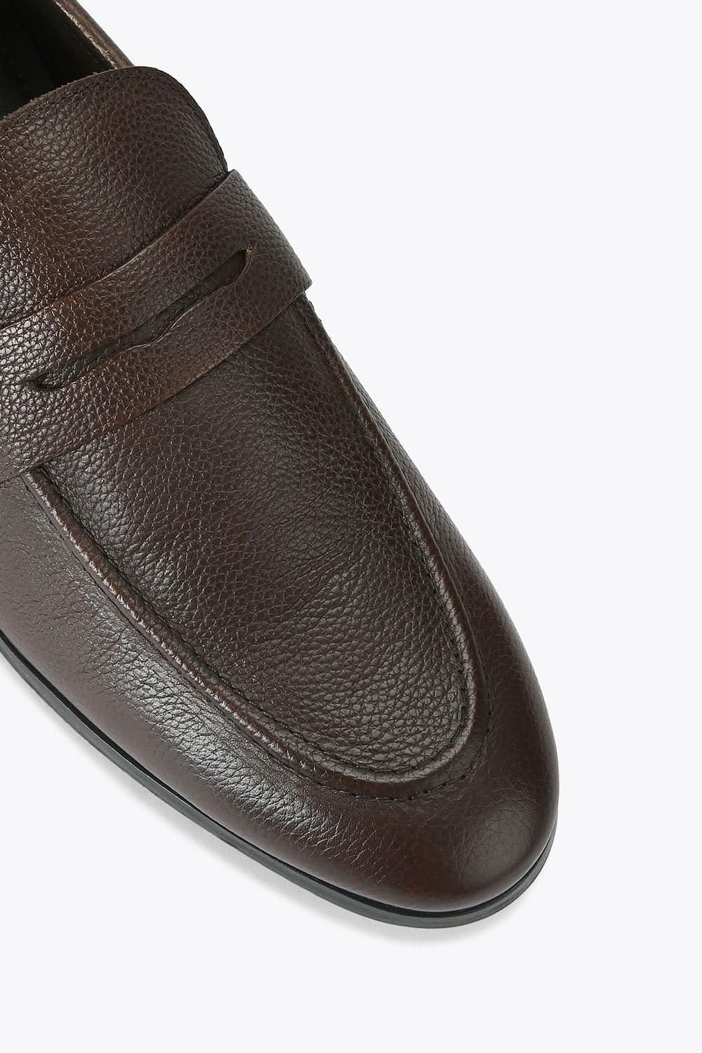 KG Kurt Geiger KG Kurt Geiger Men's 'Freddy' Leather Shoes in Dark Brown - 4