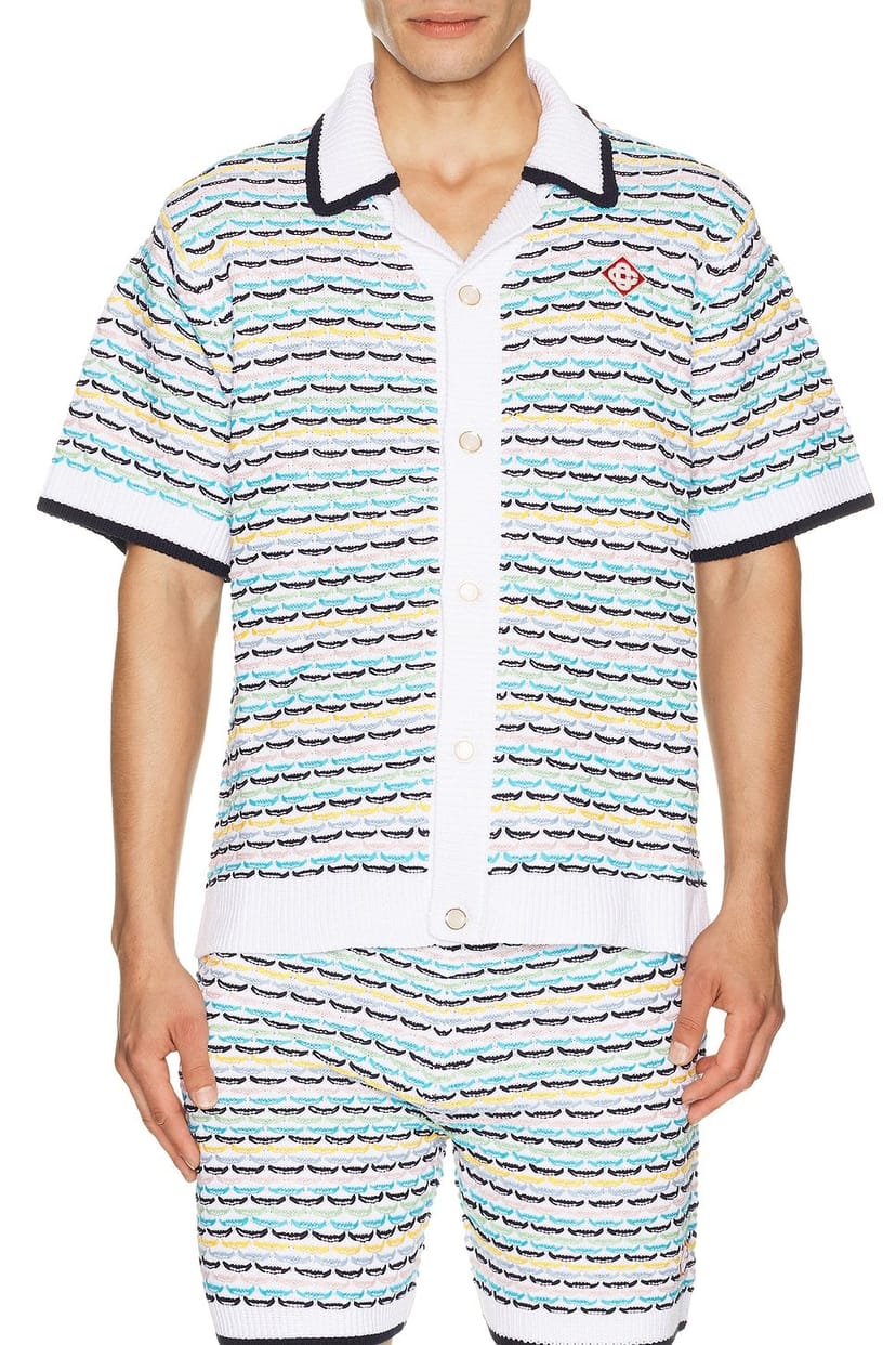 revolve Tuck Stitch Short Sleeve Shirt - 1