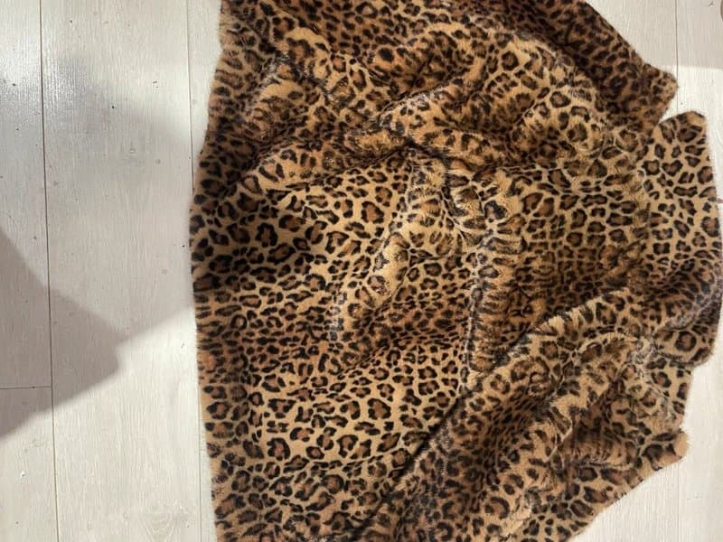 Bershka Faux fur leopard print coat