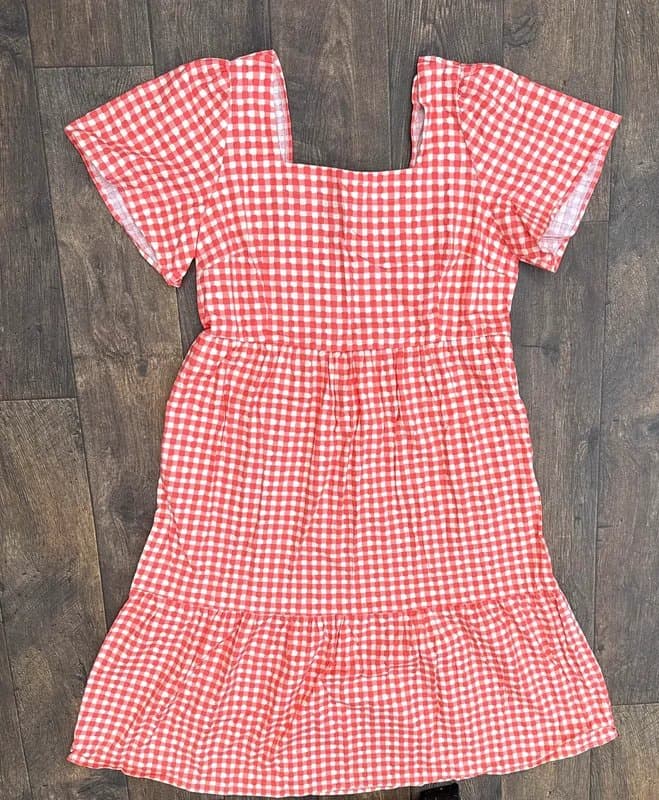 Joanie RARE!Joanie Gingham Dress Holiday Shopping Sightseeing Hen Birthday Party Baby Shower Statement