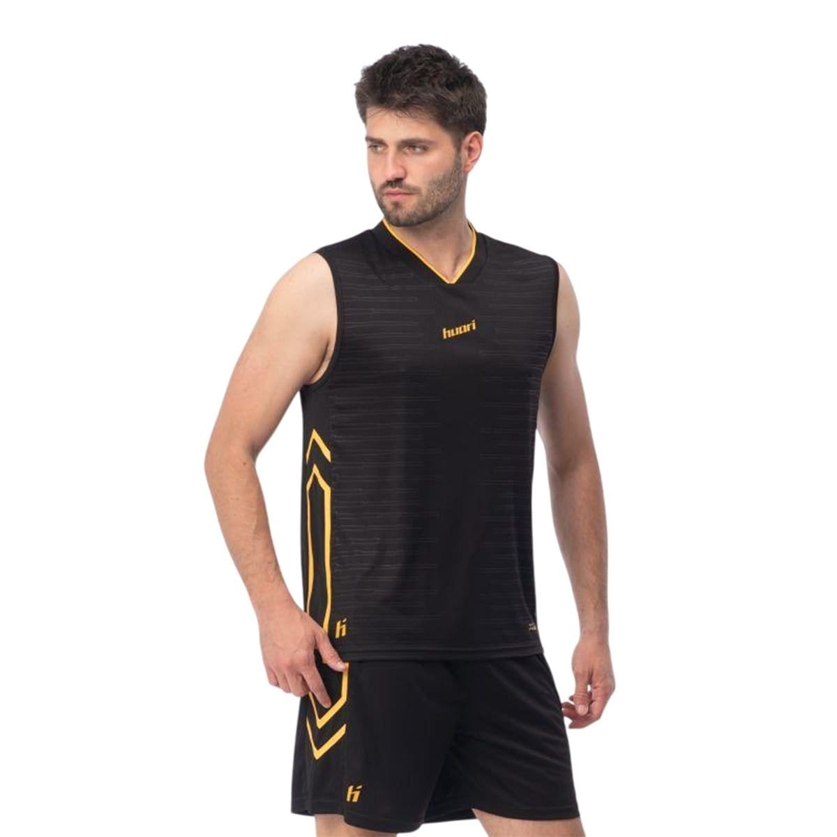 Huari Huari Men's Dunkey II Sleeveless Football Jersey in Black - 4