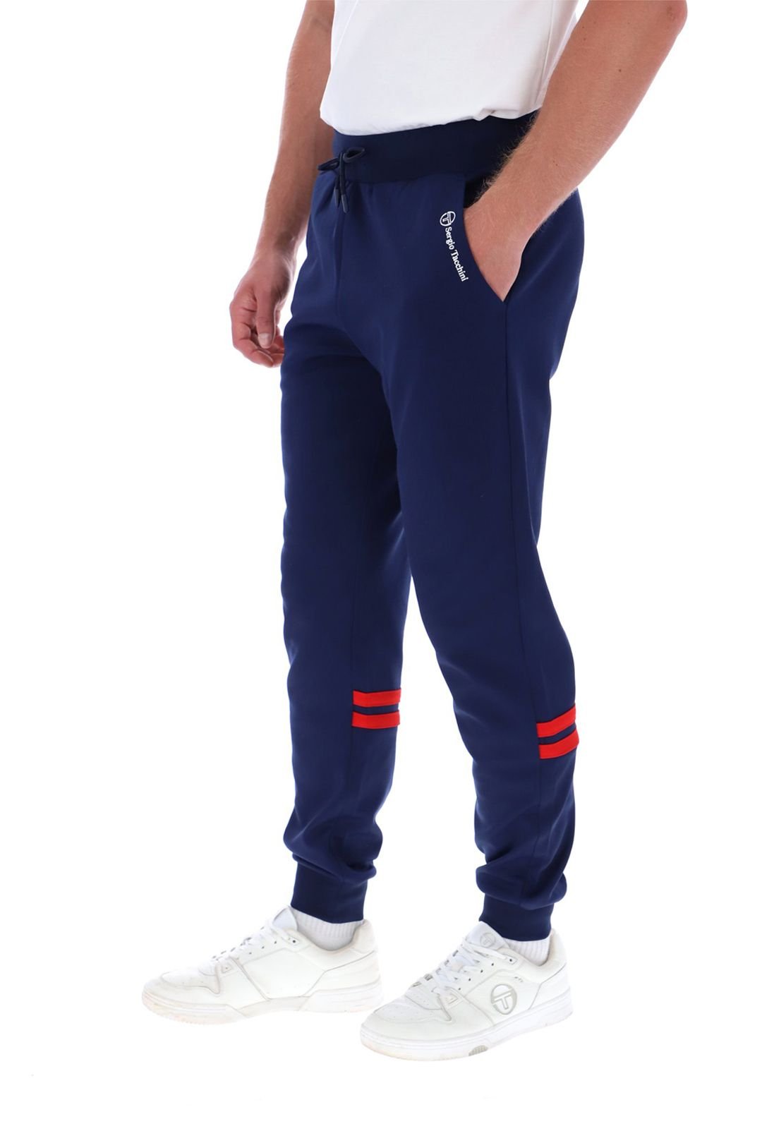 Sergio Tacchini Sergio Tacchini Men's Blow Track Pant Maritime Blue/Adrnaline Rush in Blue - 4