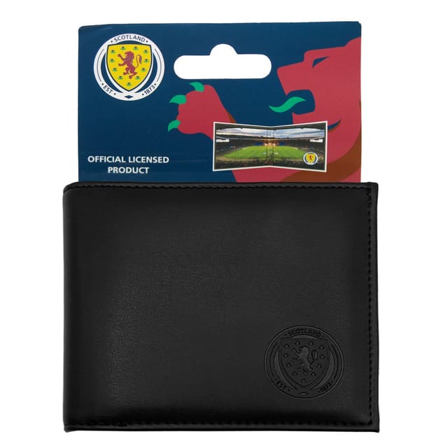 Scottish FA Scottish FA Men's Embossed Crest Wallet in Black - 3